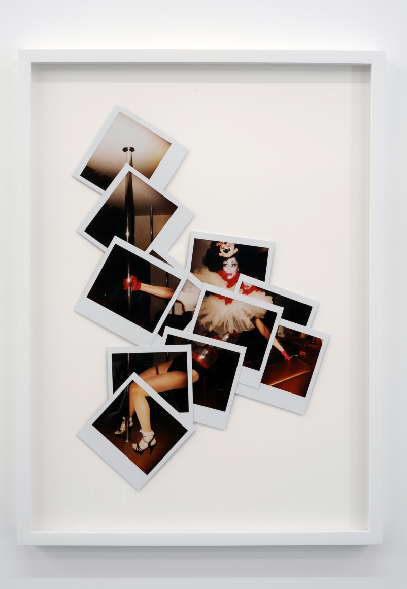 JEREMY KOST Veruca, Pole Dance by Night 2009, original polaroids, 23.5 x 17.5 inches.