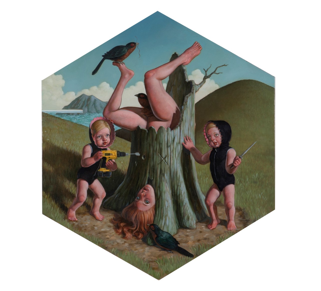 ERIK THOR SANDBERG  Source  2017, oil on wood panel, 13 x 11 inches.