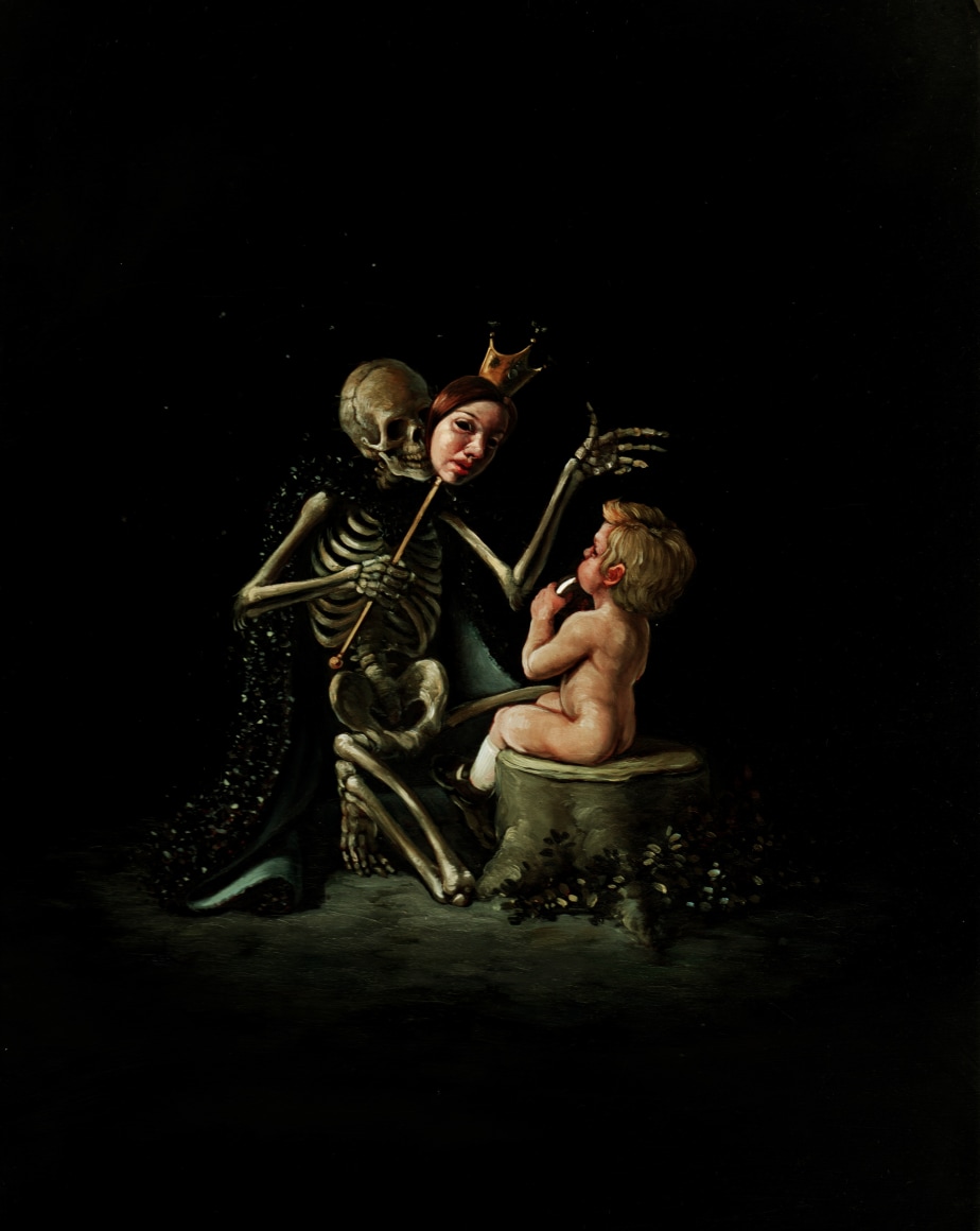 ERIK THOR SANDBERG Diversion 2012, oil on panel, 12 x 9 inches