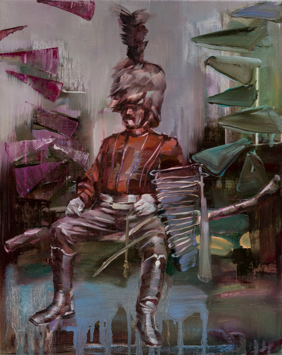 JUSTINE OTTO  Napoleon  2016, oil on linen, 20 x 16 inches.