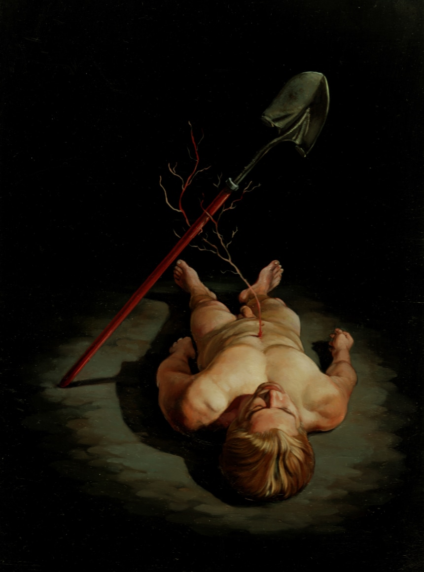 ERIK THOR SANDBERG Transition 2012, oil on panel, 12 x 9 inches