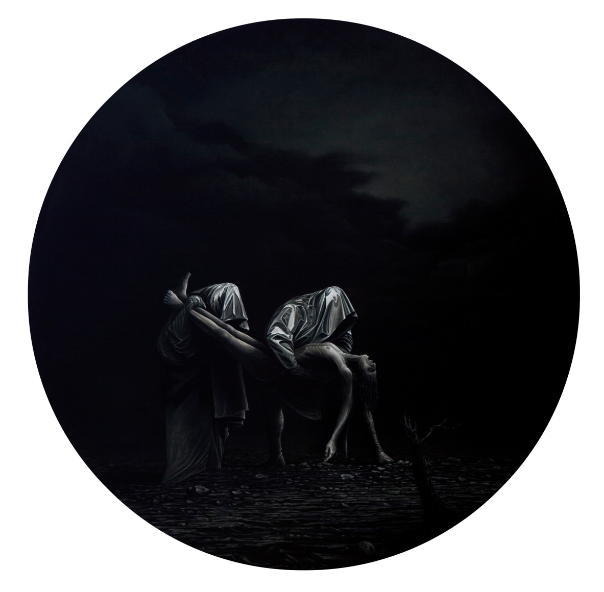 JOHN STARK The Time Keepers 2010, oil on panel, 20 inches (diameter)