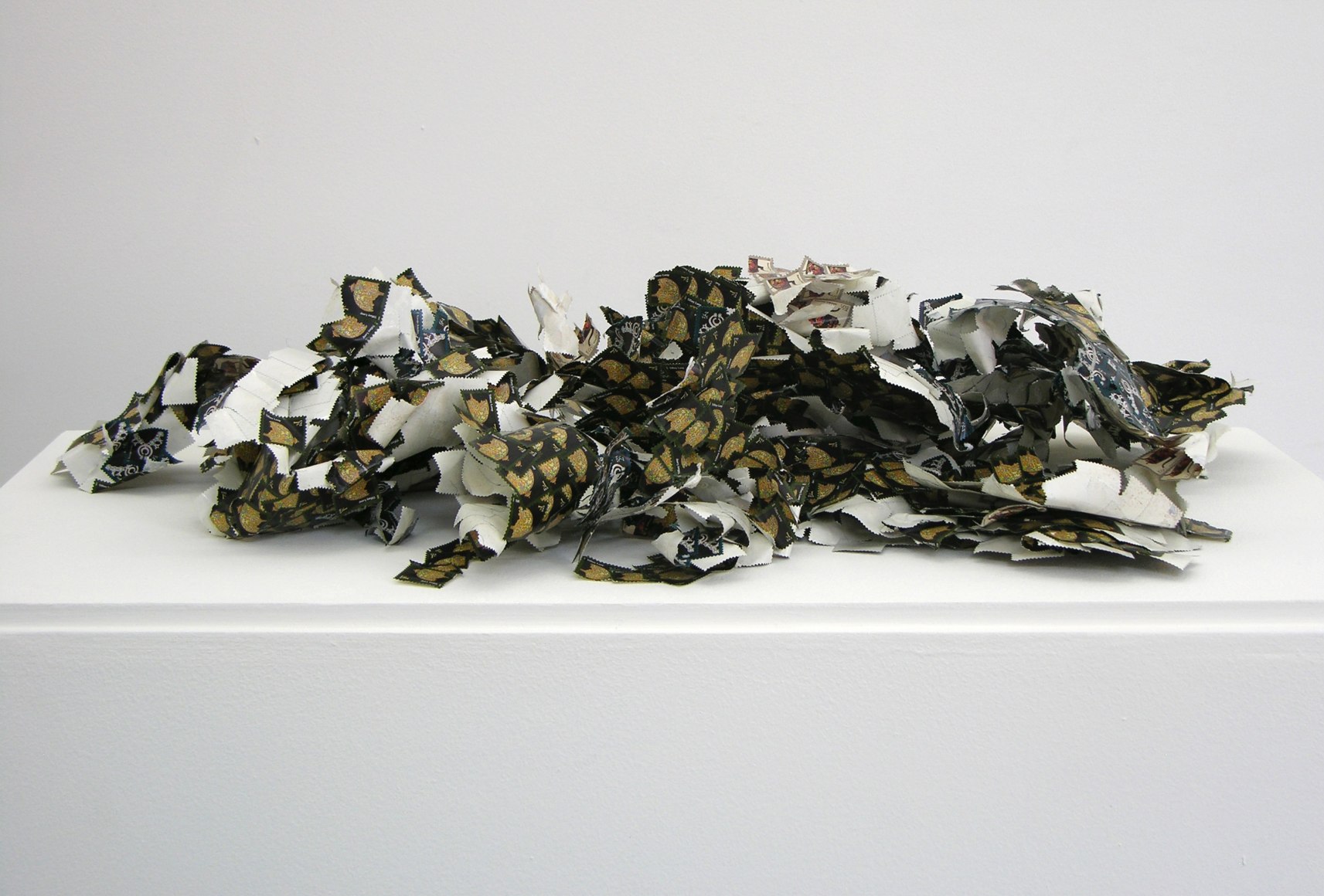 WILMER WILSON IV Shed Skin (1¢ / 2¢ / 5¢) 2012, performance artifacts, VOLTA NY