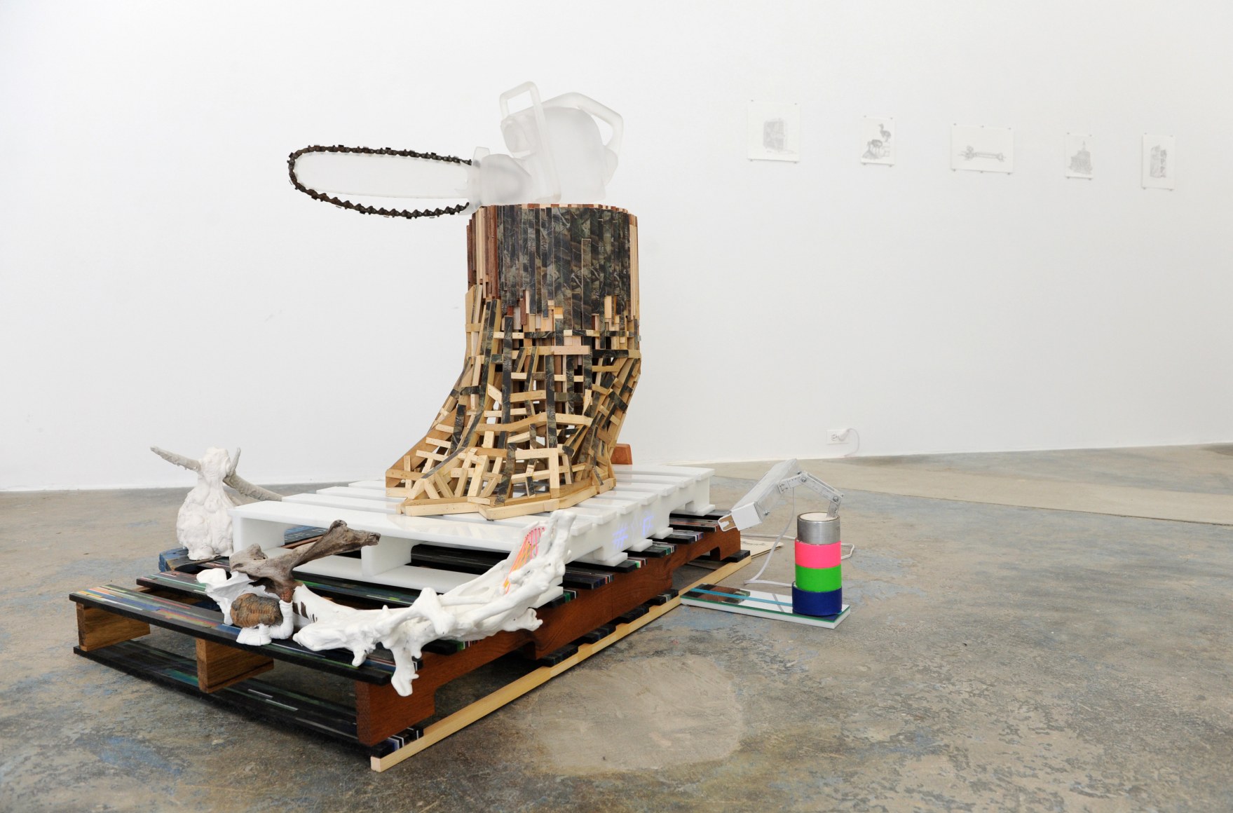 TAYLOR BALDWIN I Ain't Afraid of No Ghosts 2009, mixed media, 48 x 54 x 54 inches.