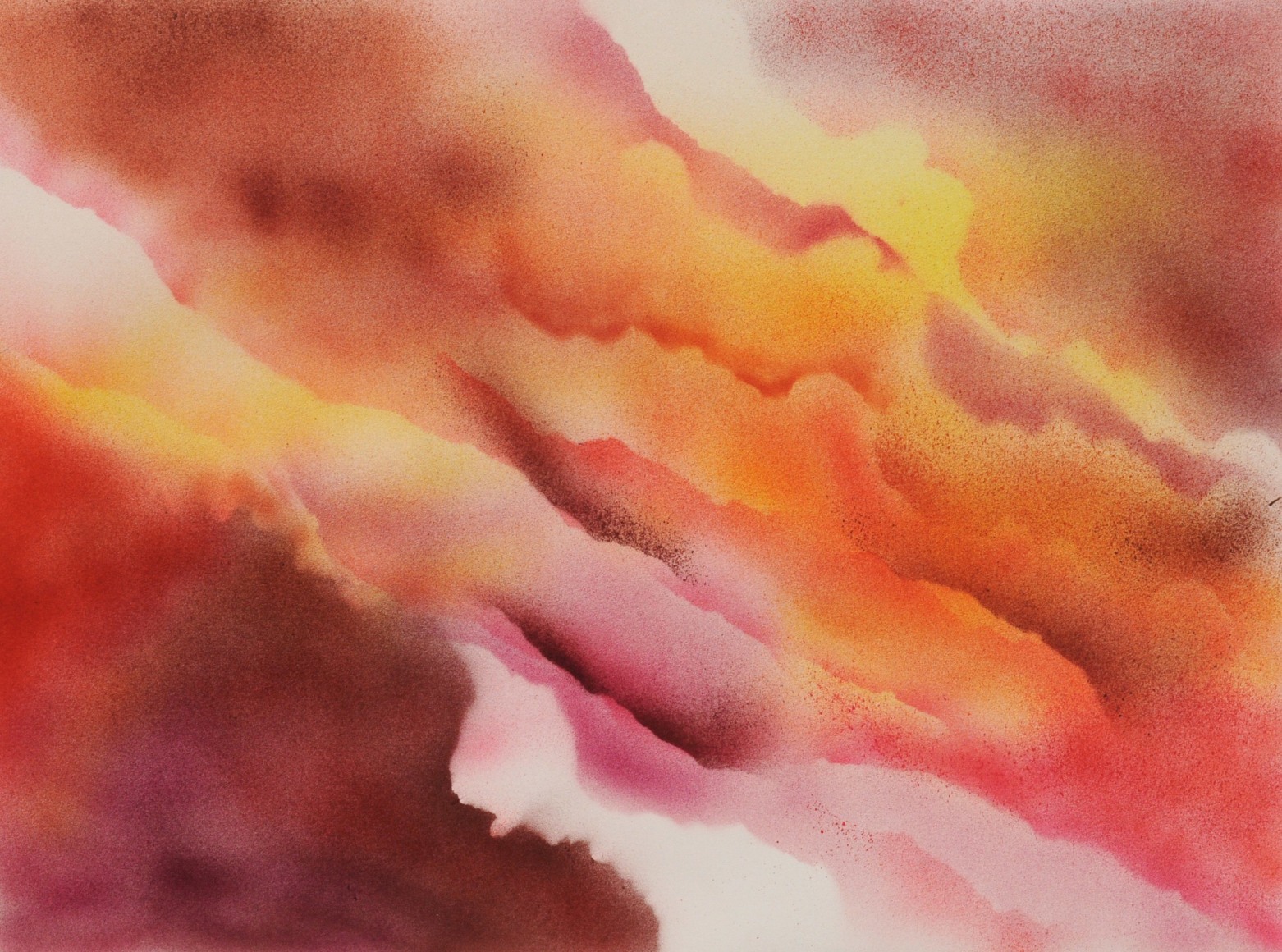 Kenneth Victor Young  Untitled  1979, acrylic on paper, 22 x 30 inches.