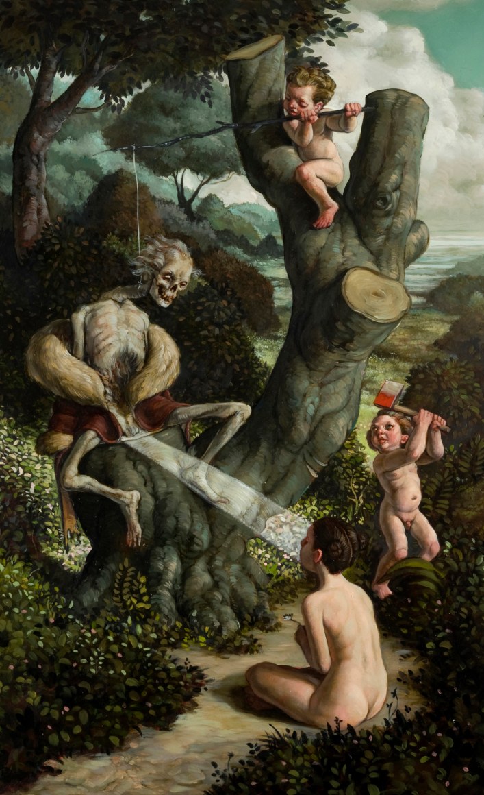 ERIK THOR SANDBERG Beacon 2010, oil on panel, 10 x 16 inches