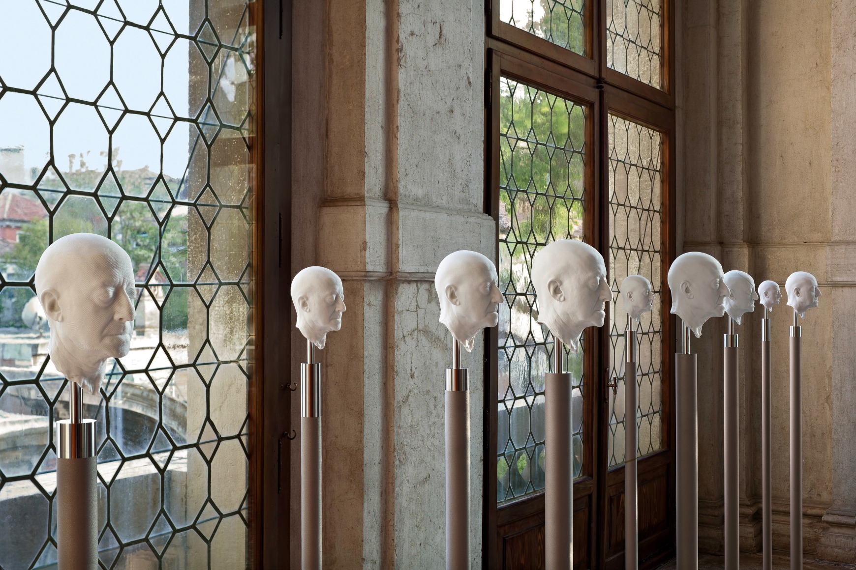 Barry X Ball Ca' Rezzonico, Venice Pseudogroup of Giuseppe Panza on the Grand Staircase Landing