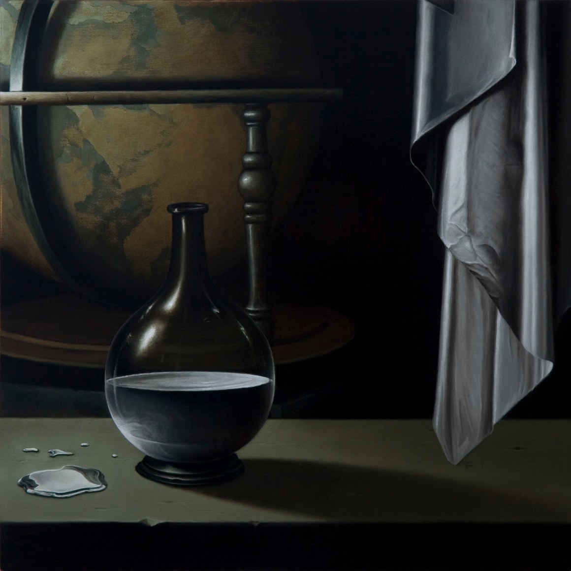 JOHN STARK Mercury 2010, oil on panel, 11 x 11 inches