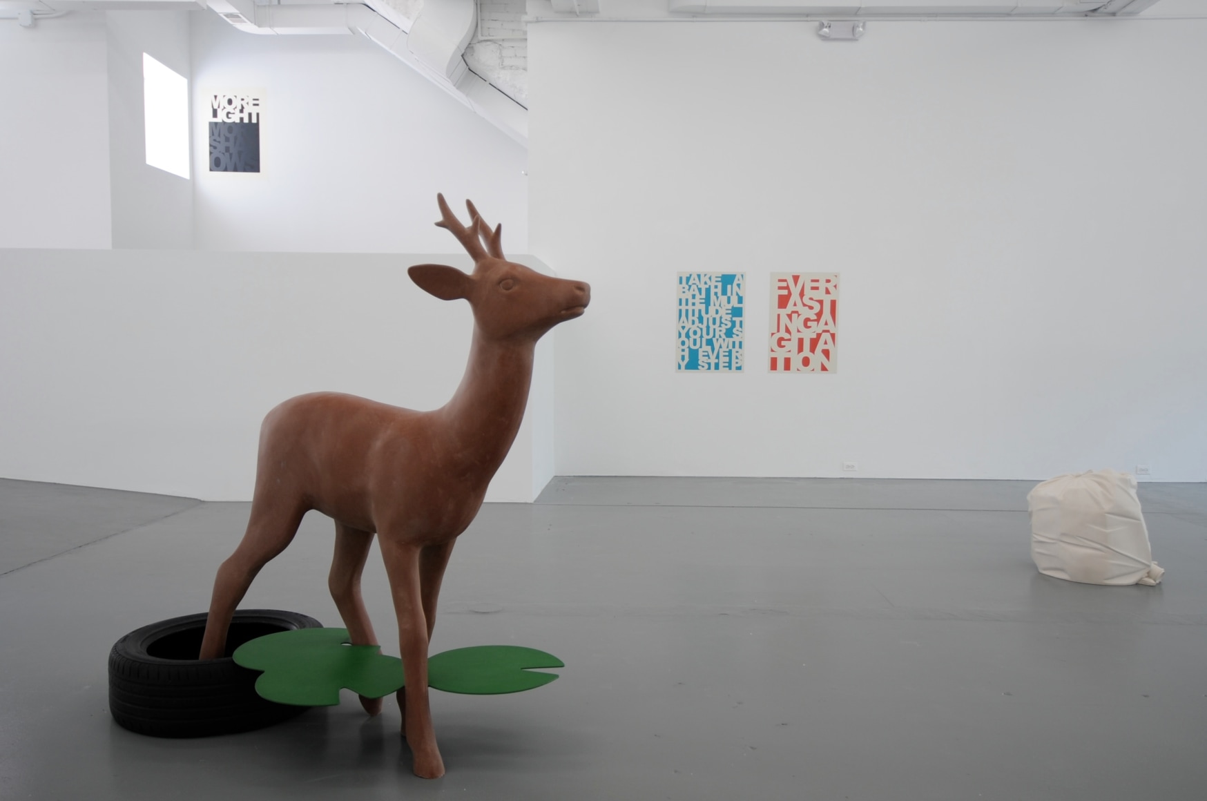 Kenny Hunter Like Water in Water sculpture installation view