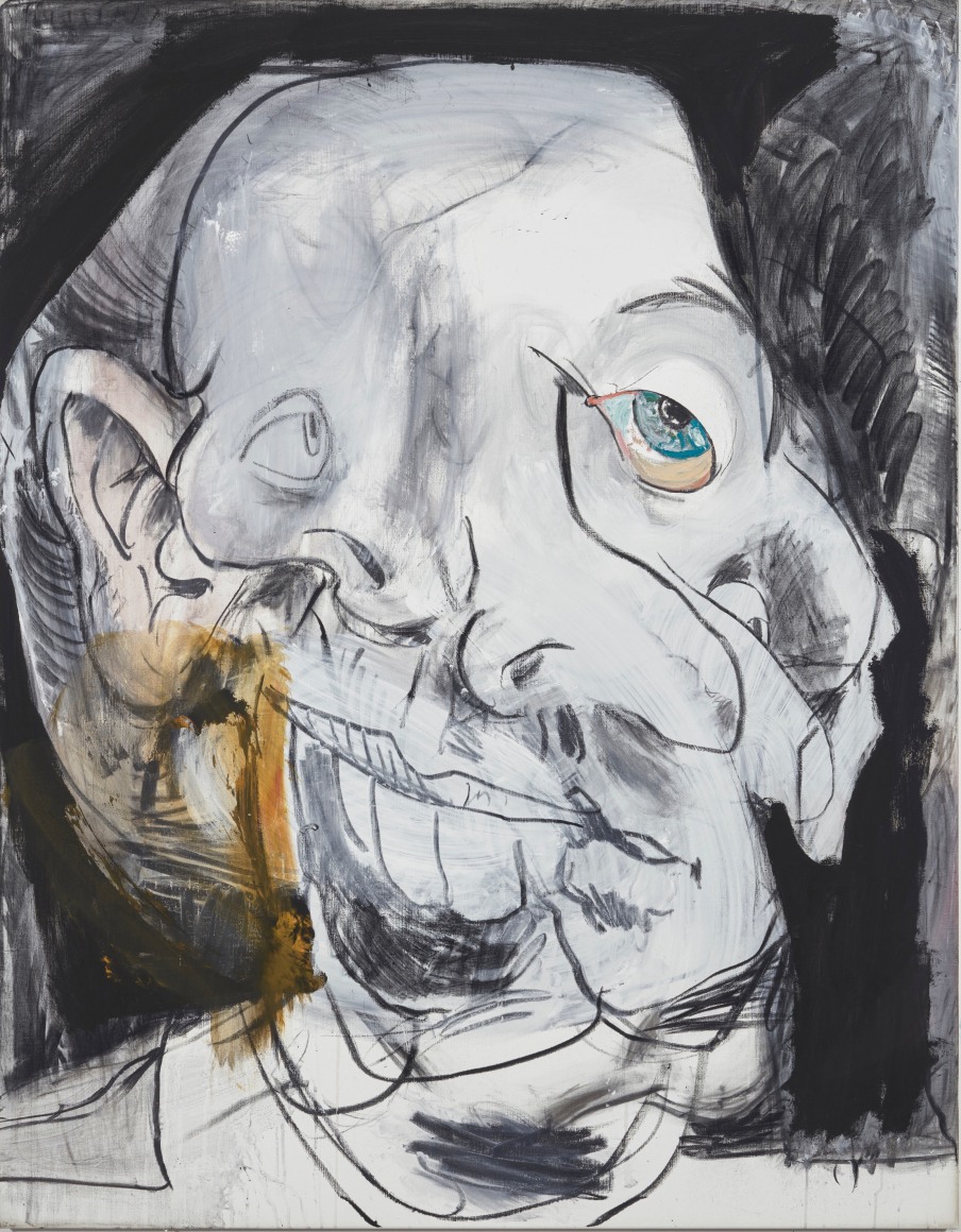 Ben Quilty Winner, Best Marble Cake, 2023 Charcoal, graphite, gesso, and oil on linen 63 x 49 1/4 in (framed) 160 x 125 cm (framed) (BQU23.001)