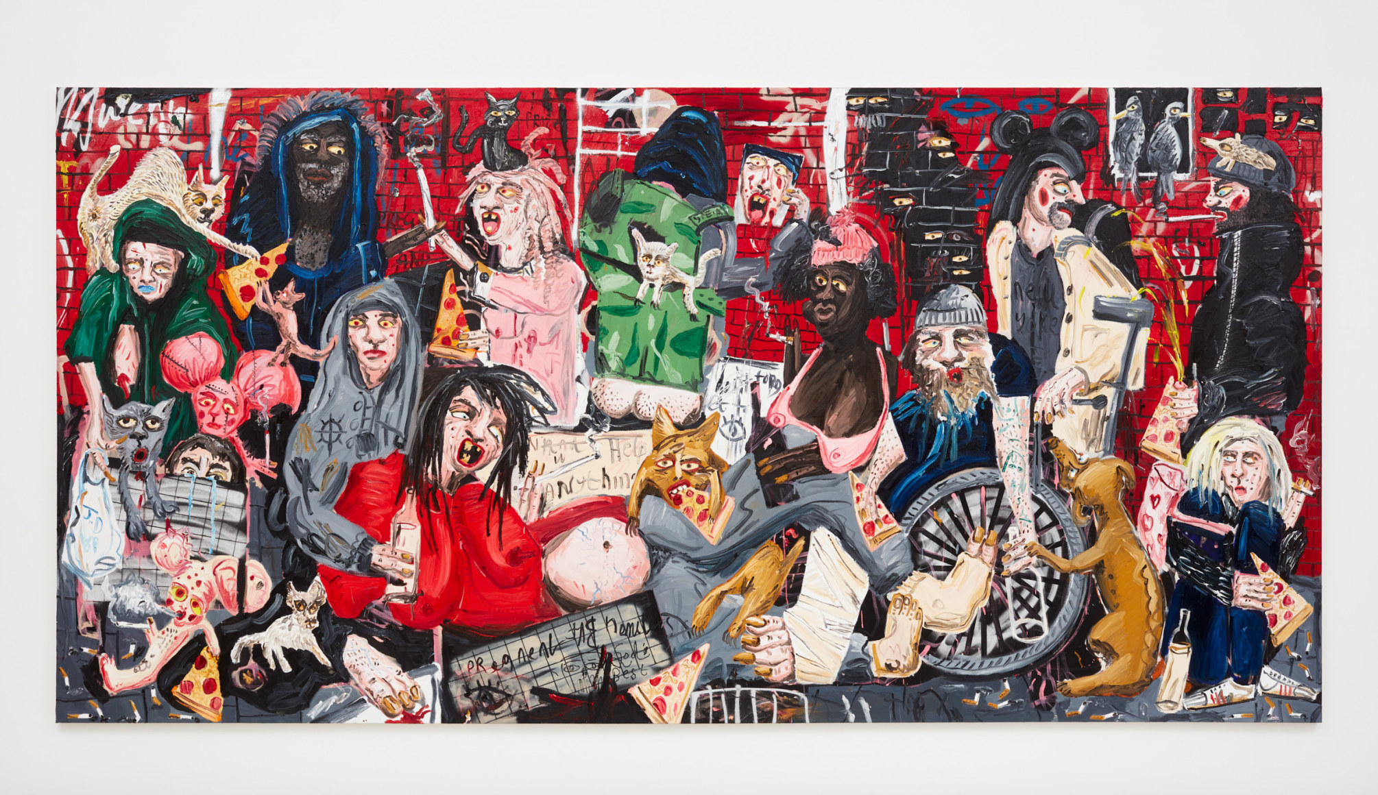 Dale Lewis God's Kitchen, 2018 Oil on canvas 78 3/4 x 157 1/2 in 200 x 400 cm (DLE18.005)