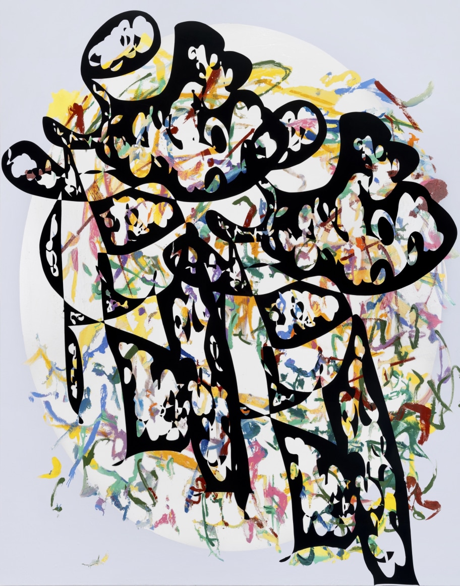 Ana Villagomez Tender Echoes, 2025 Signed, titled, and dated on verso Acrylic and flashe on canvas 75 x 59 in 190.5 x 149.9 cm (AVI25.007)