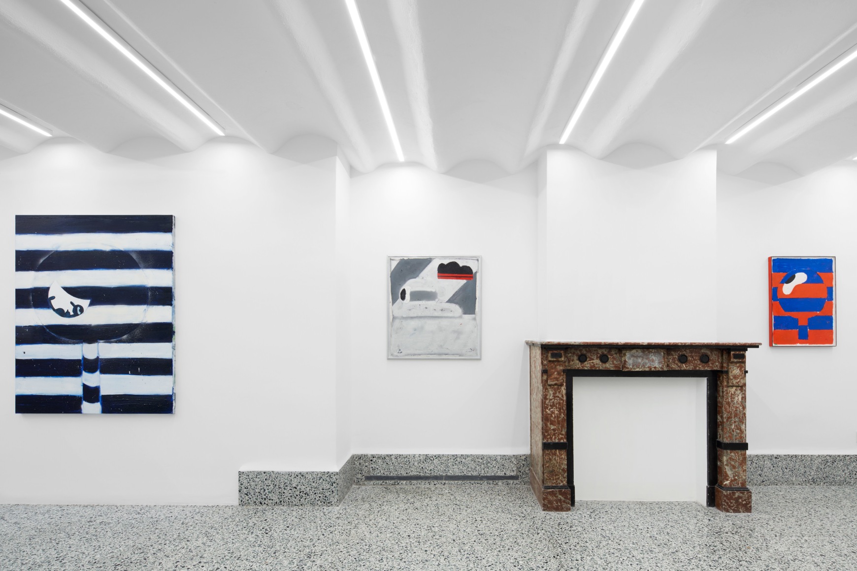 Installation View of Nel Aerts, Coclopie, (January 14 - February 17, 2023). Nino Mier Gallery, Brussels Annex.