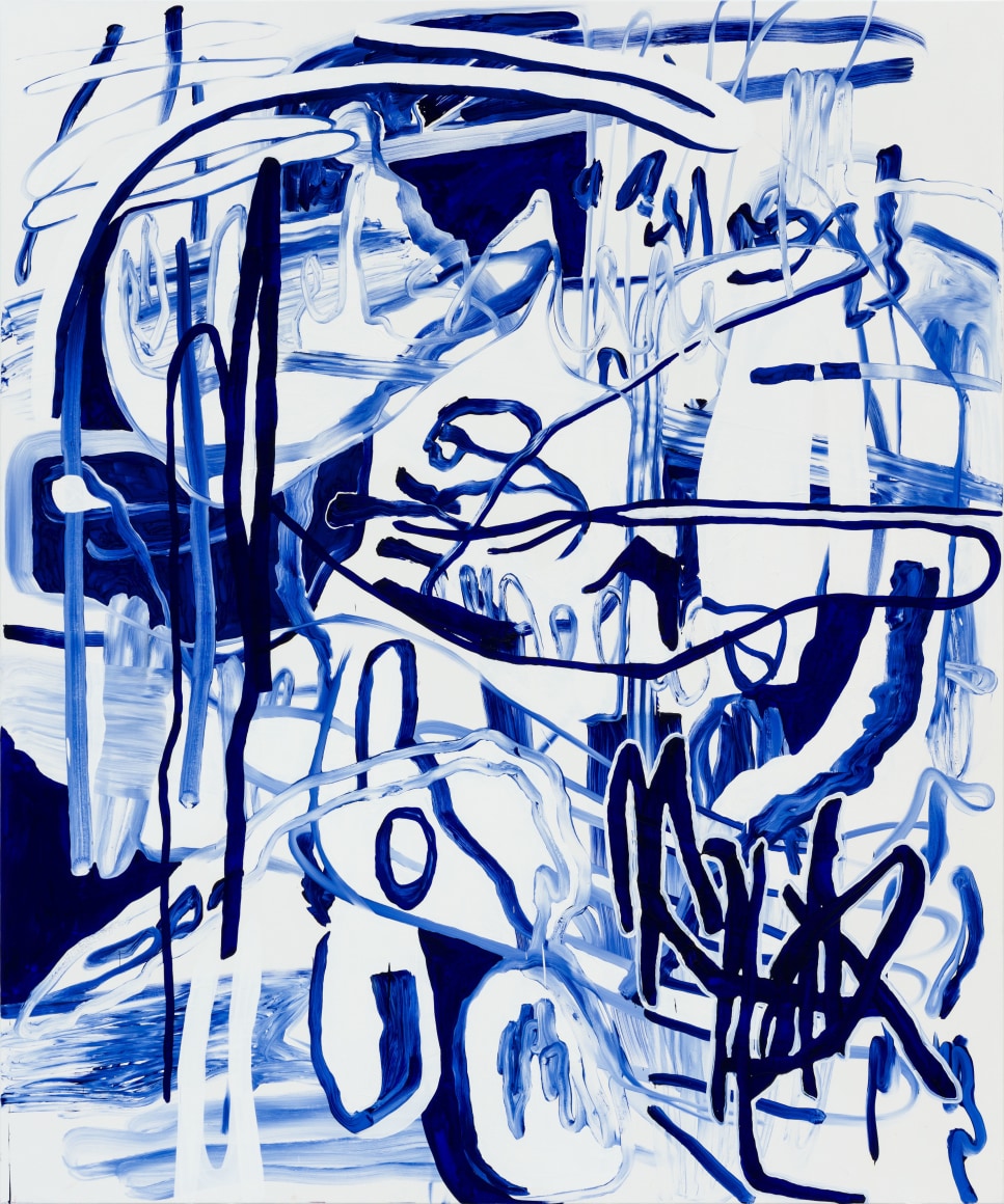 Jana Schröder NEUROSOX B L6, 2021 Oil on canvas 94 1/2 x 78 3/4 in 240 x 200 cm (JSR21.046)