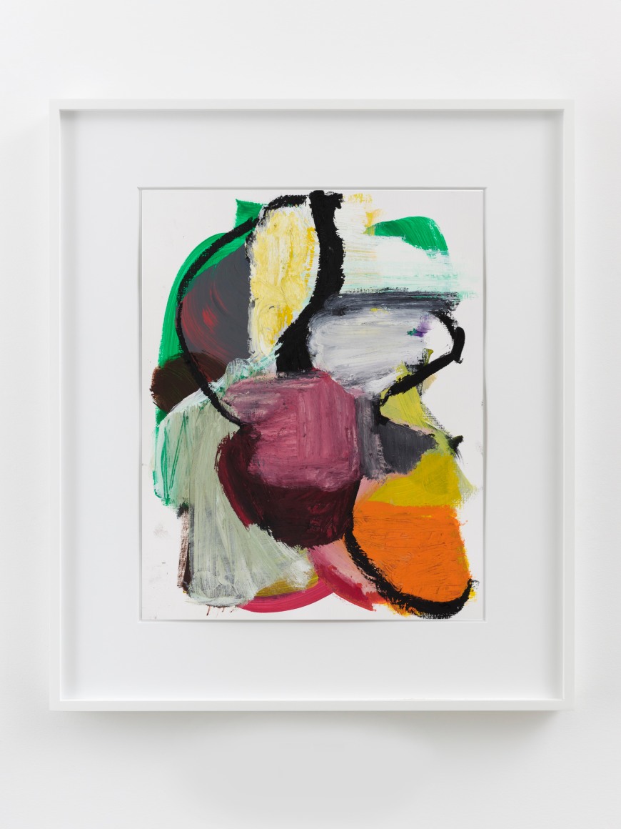 Liliane Tomasko JANUARY 23 ELEMENTAL, 2022 Acrylic and oil stick painting on canvas paper 28 5/8 x 24 5/8 in (framed) 72.7 x 62.5 cm (framed) (LTO22.009)