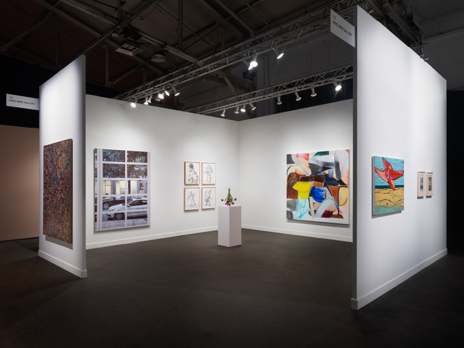 Installation view of Group presentation, FOG Design+Art, January 18-21, 2024, Nino Mier Gallery.