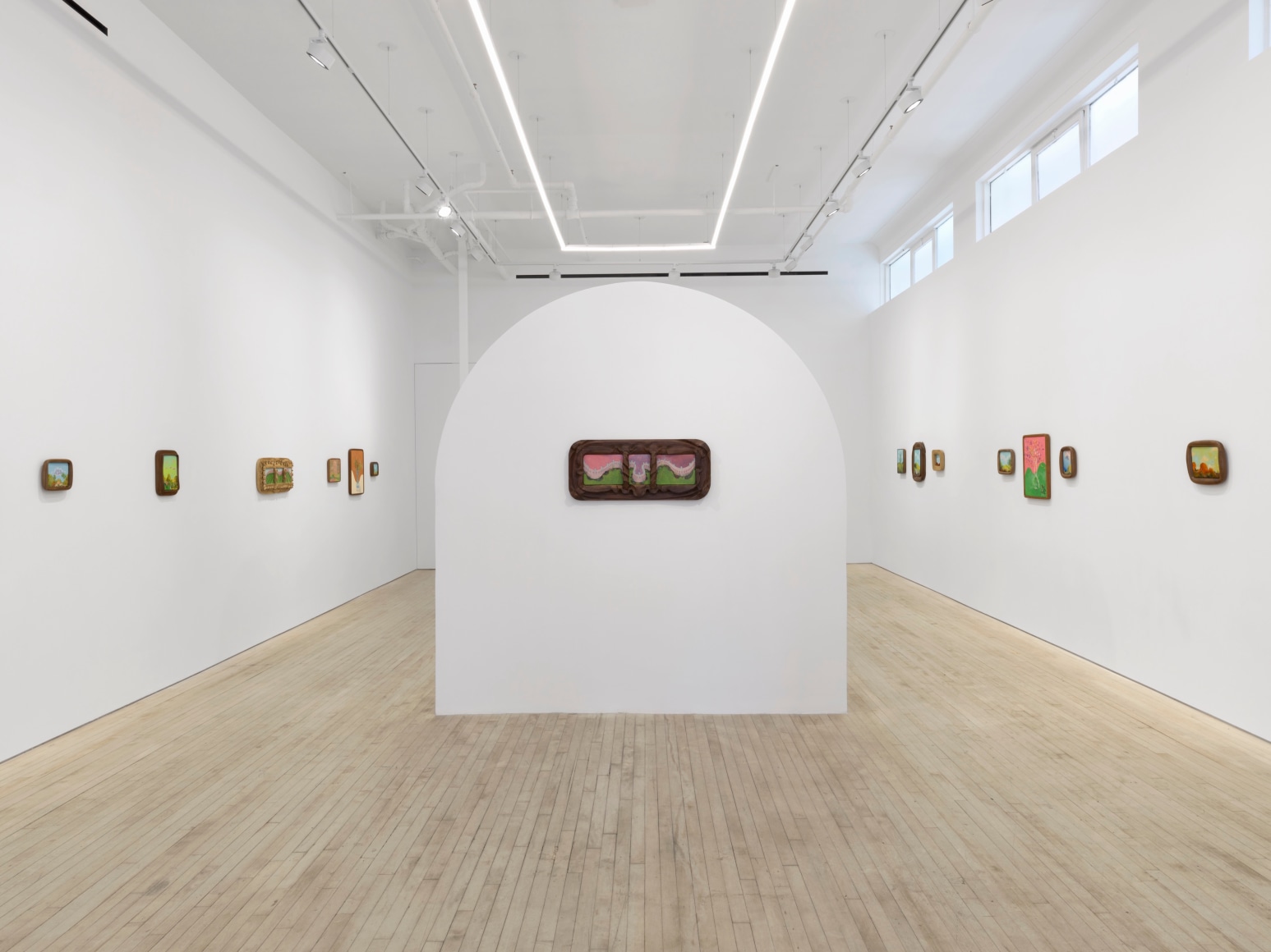 Installation view of Karel Dicker, tamed flowers, Nino Mier Gallery, Tribeca, June 27 – August 8, 2025