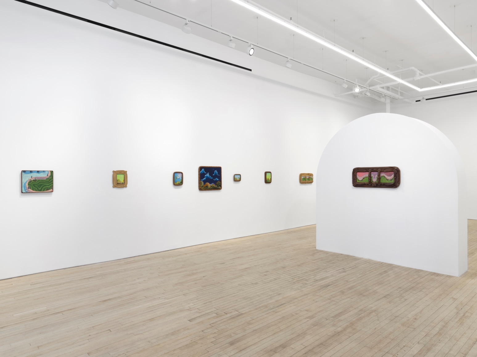 Installation view of Karel Dicker, tamed flowers, Nino Mier Gallery, Tribeca, June 27 – August 8, 2025