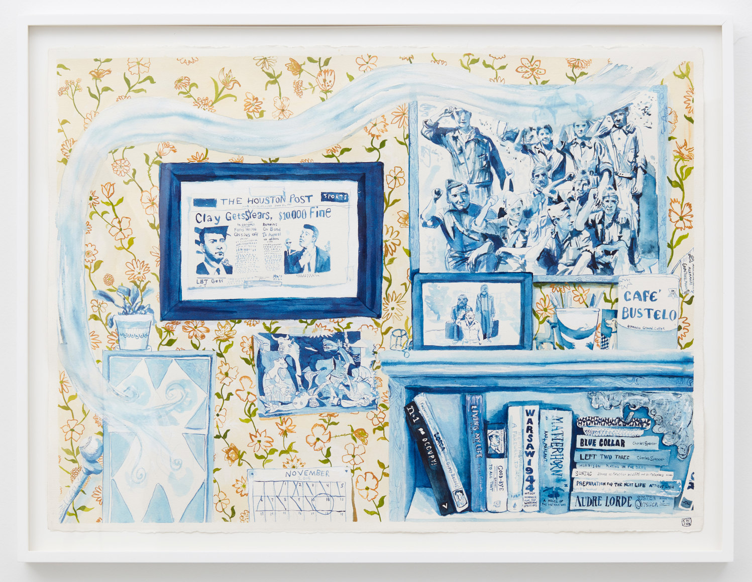 Celeste Dupuy-Spencer Veterans Day, 2016 Ink and watercolor on paper 24 x 30 in 61 x 76.2 cm (CDS16.005)