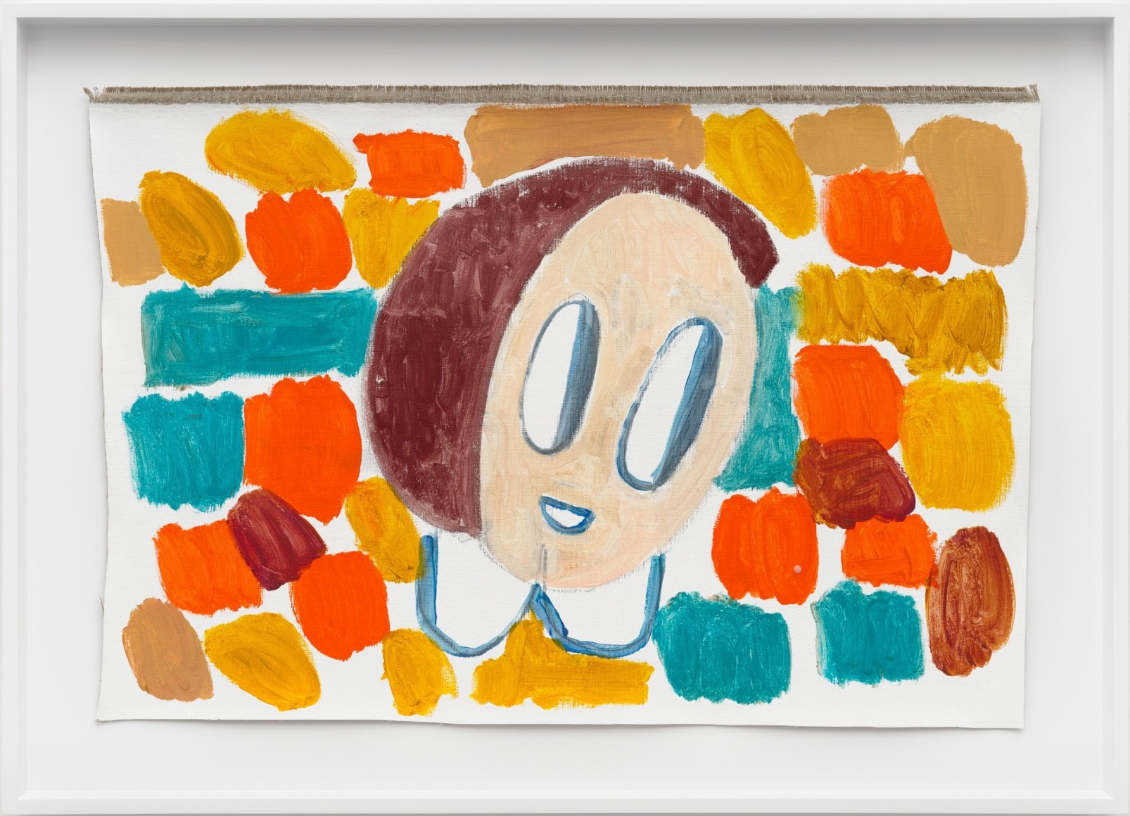 André Butzer Ohne Titel / Untitled, 2023 Acrylic on canvas 26 x 36 1/8 in (framed) 66 x 91.8 cm (framed) (AB23.002)