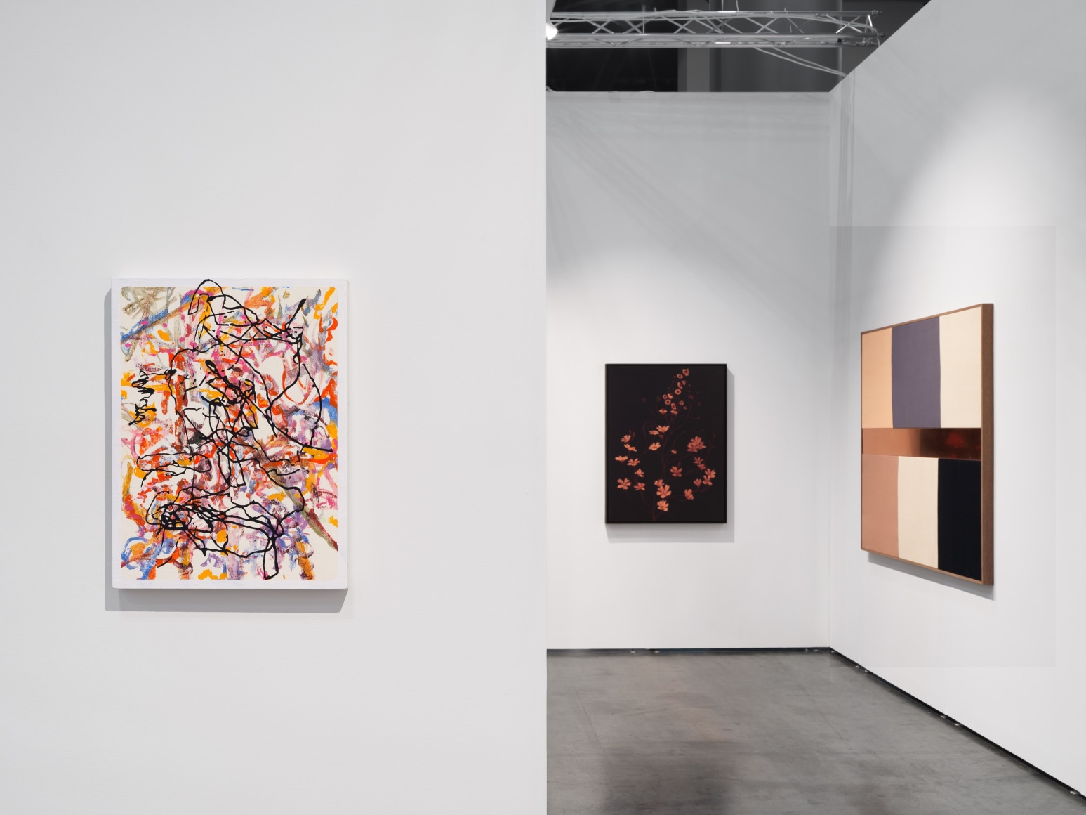 Installation view of Untitled Houston, Nino Mier Gallery, Booth #A23 (September 18 - 21, 2025)