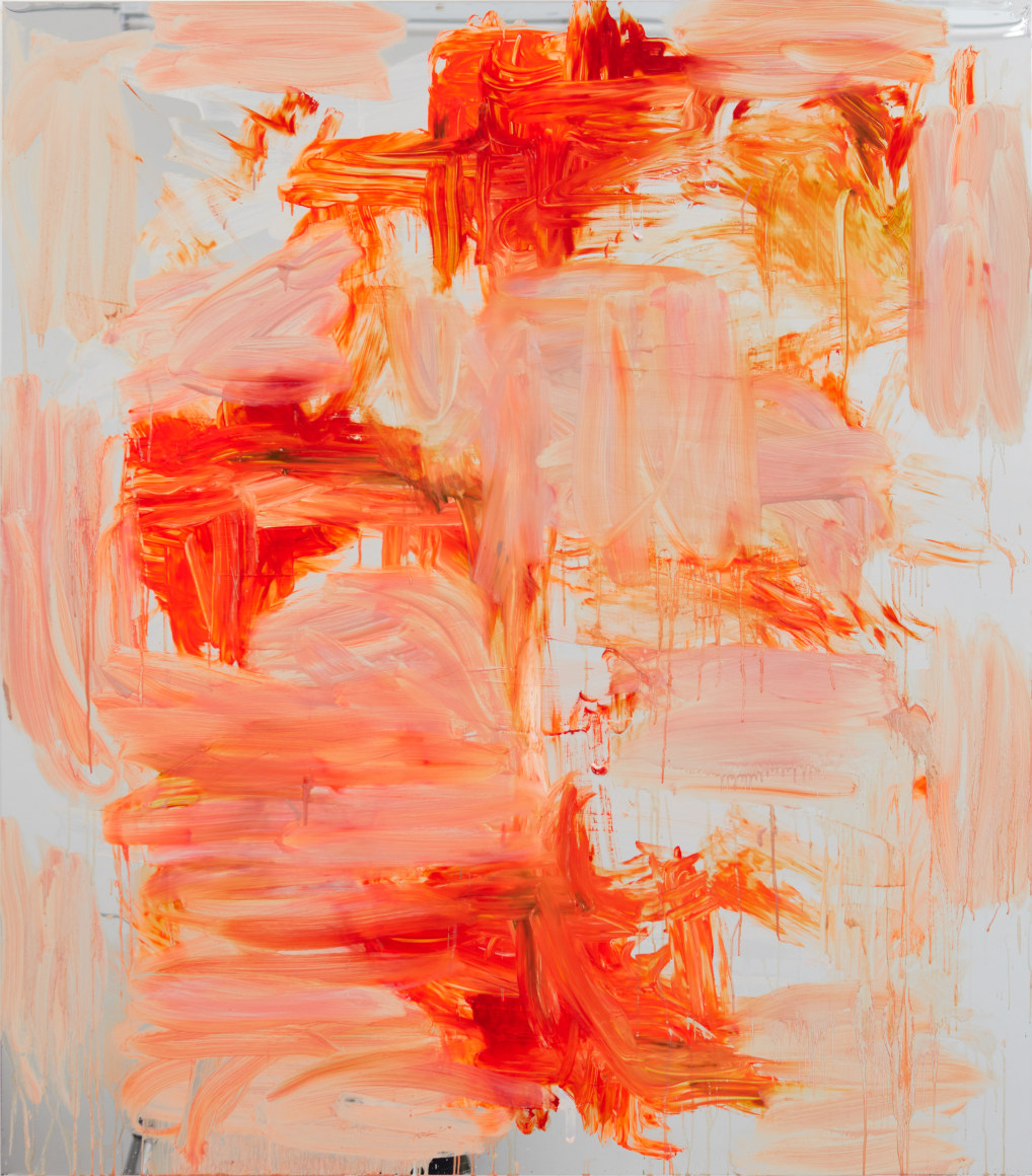 Peter Bonde, Untitled (Fuck Younger Painters Pt. II), 2015. Oil on mirror foil, 63 x 55.12 x 1.6 inches, 160 x 140 x 4 cm (PB15.002)