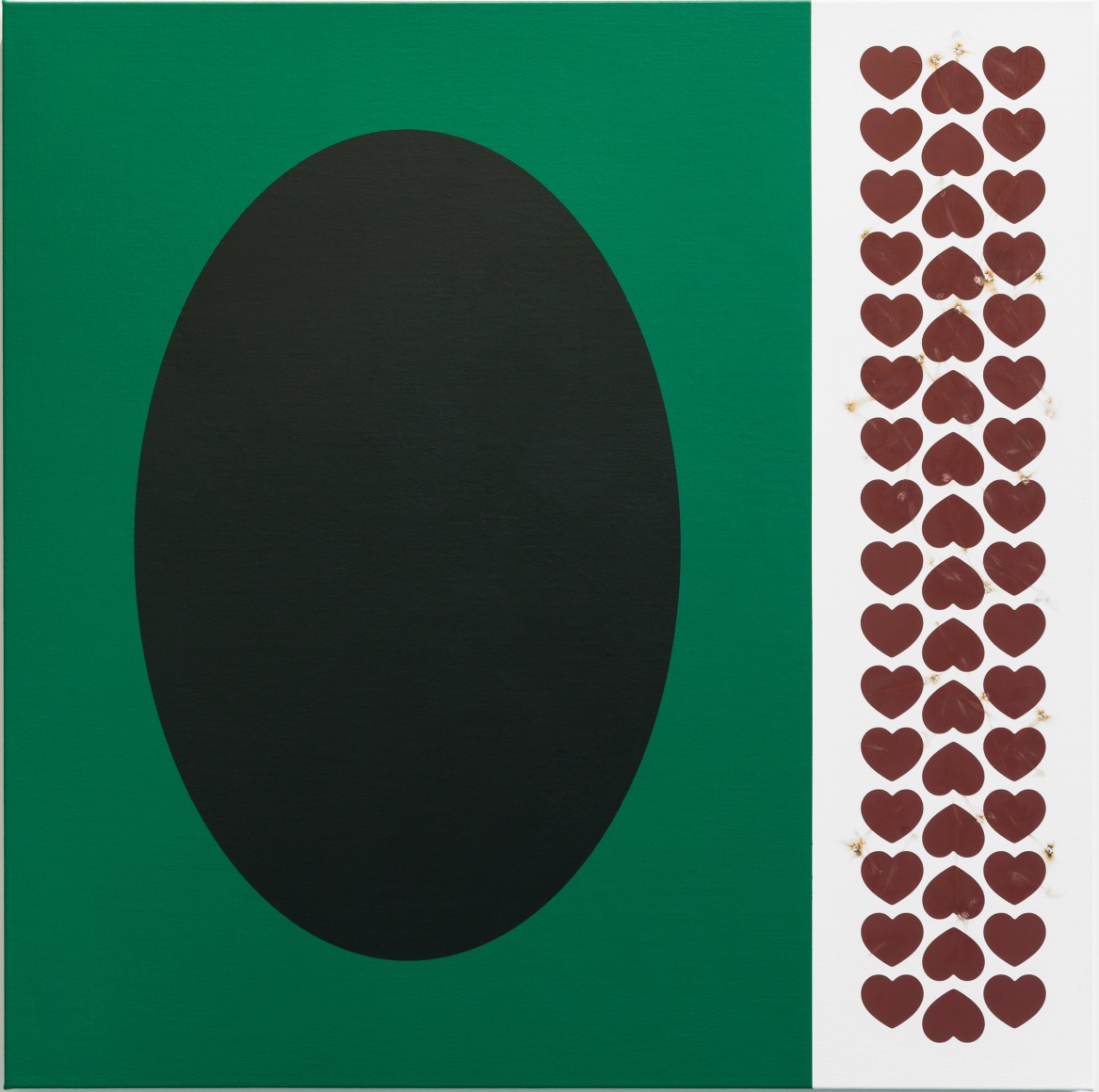 Thomas Wachholz, “MATCHBOX” #1, 2019, Acrylic and red phosphorus, binder on canvas, 39 3/8 x 39 3/8 x 1 3/8 in (100 x 100 x 3.5 cm), TW19.001