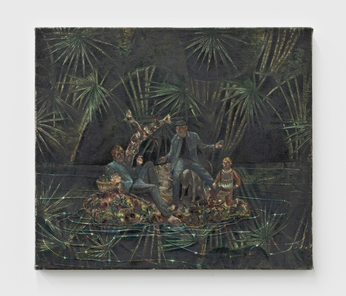 Marin Majic We Should Be Fine, 2020 Colored pencil, oil color, marble dust on linen 14 x 16 in 35.6 x 40.6 cm (MMA21.013)
