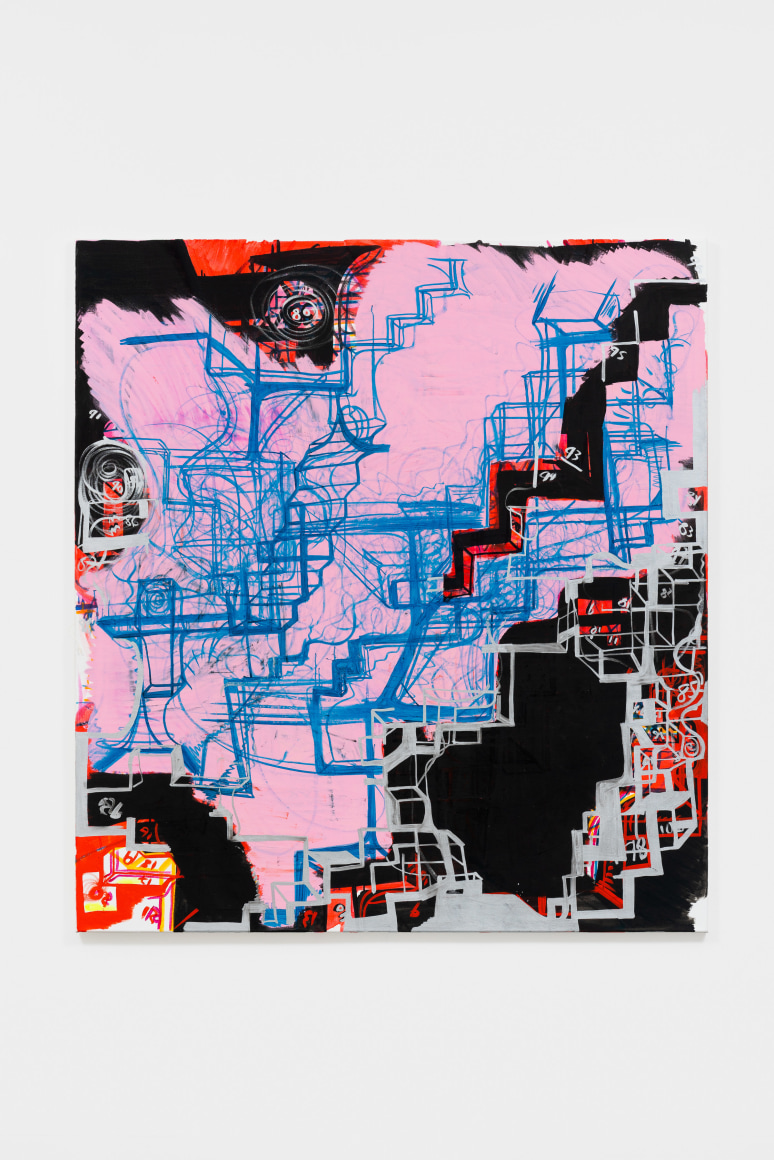 Joanne Greenbaum Untitled, 2007 Oil on canvas 68 x 62 in 172.7 x 157.5 cm (JGR21.023)