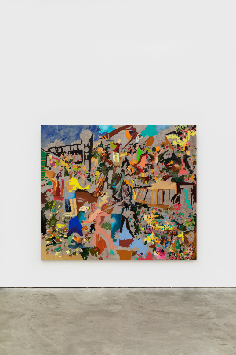 Cindy Phenix Inarticulate Expectation of a Complete Silence, 2020 Oil and pastel on linen 72 x 84 in 182.9 x 213.4 cm (CP20.003)