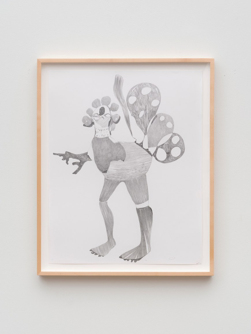 Nicola Tyson Graphite Drawing #16 , 2014 Graphite on paper 26 3/4 x 21 3/4 x 1 1/2 in (framed) 67.94 x 55.24 x 3.81 cm (framed) (NTY23.020)