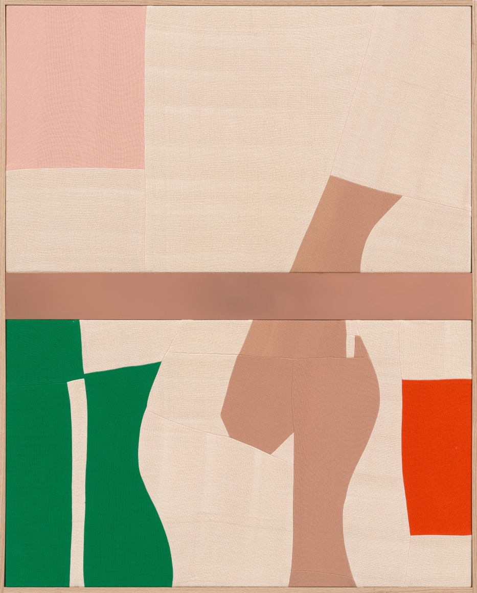 Ethan Cook Telos, 2023 Hand woven cotton and copper, framed 50 3/4 x 41 in (framed) 128.9 x 104.1 cm (framed) (ECO23.102)