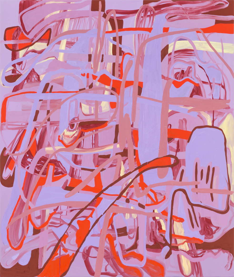 Jana Schröder BIRDIE SBR NEW 1, 2020 Oil on canvas 78 3/4 x 63 in 200 x 160 cm (JSR21.043)