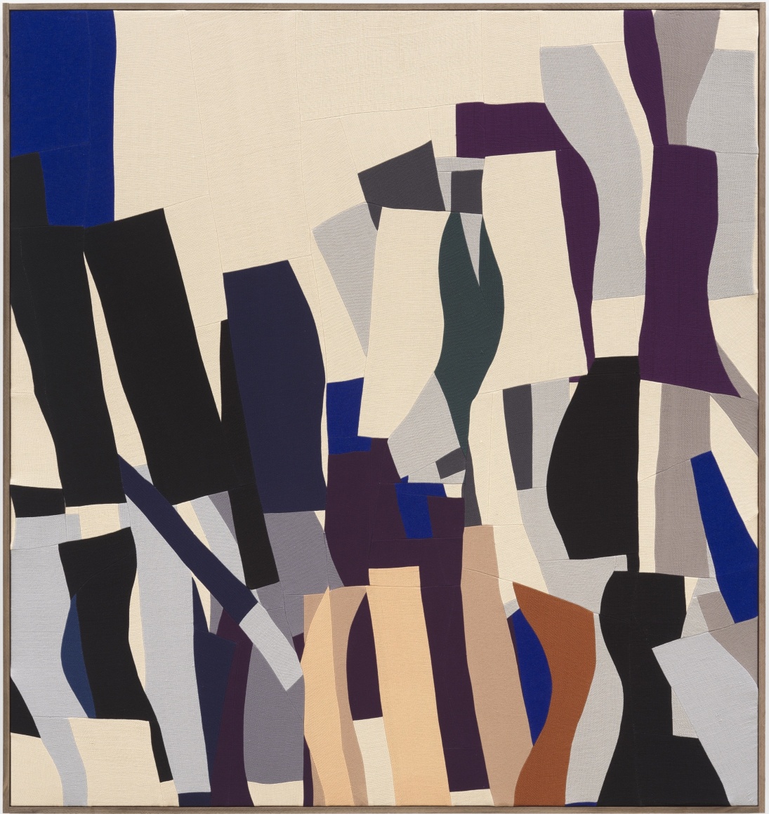 Ethan Cook Contraction Release, 2025 Signed and dated on verso Hand-woven cotton 64 x 60 in (framed) 162.6 x 152.4 cm (framed) (ECO25.009)
