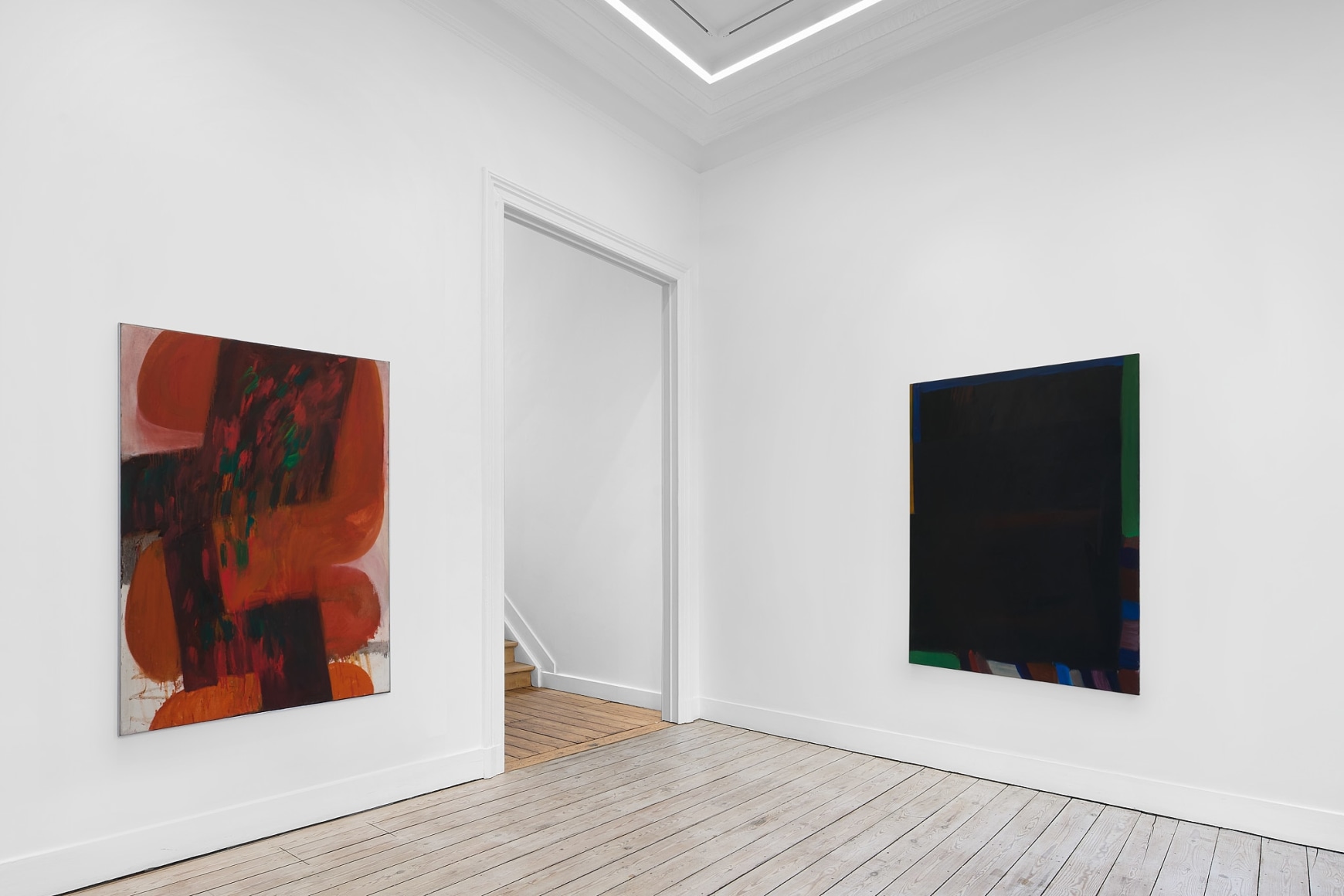 Installation view of Albert Irvin, Albert Irvin: Early Works from the '60s, Nino Mier Gallery, Brussels, October 24 – December 20, 2025