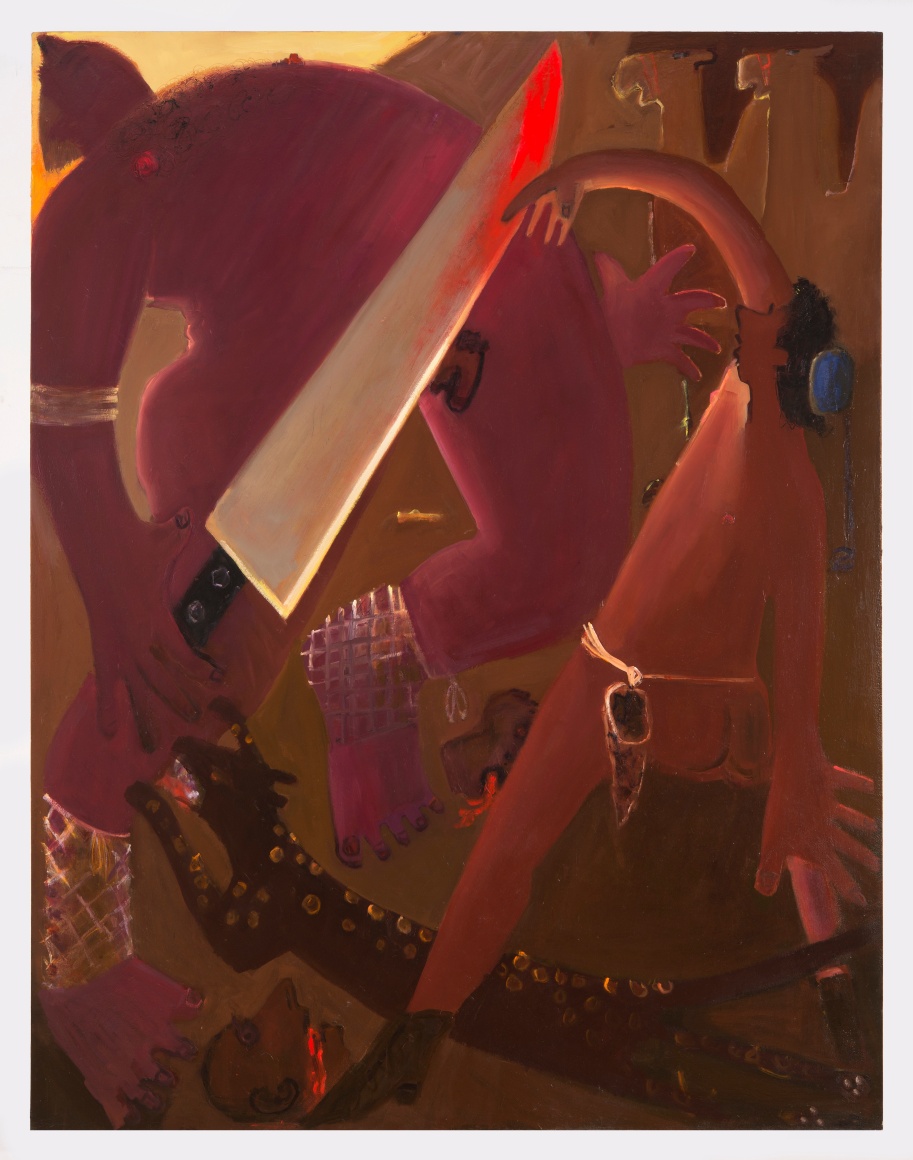 Kyle Staver David and Goliath, 2016 Oil on canvas 68 x 52 in 172.7 x 132.1 cm (KST22.002)