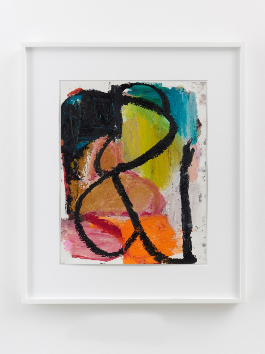 Liliane Tomasko JANUARY 16 ELEMENTAL, 2022 Acrylic and oil stick painting on canvas paper 28 5/8 x 24 5/8 in (framed) 72.7 x 62.5 cm (framed) (LTO22.008)