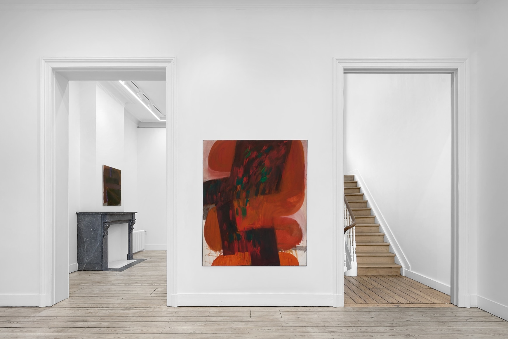 Installation view of Albert Irvin, Albert Irvin: Early Works from the '60s, Nino Mier Gallery, Brussels, October 24 – December 20, 2025