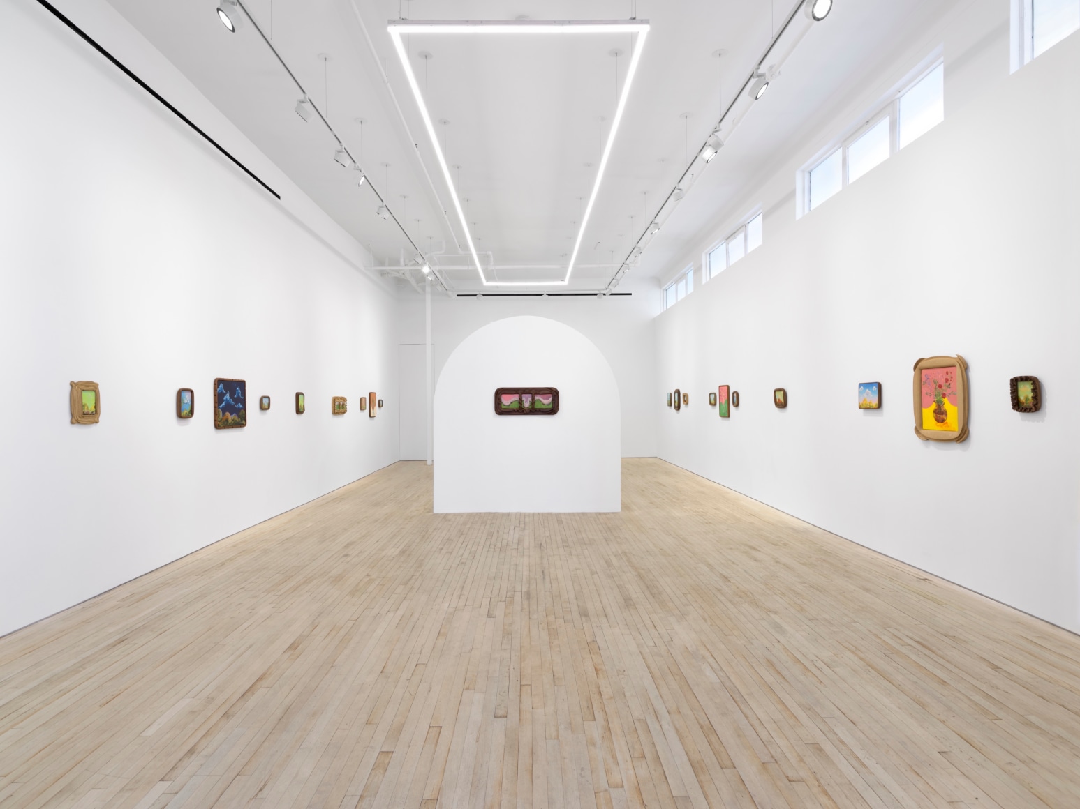 Installation view of Karel Dicker, tamed flowers, Nino Mier Gallery, Tribeca, June 27 – August 8, 2025