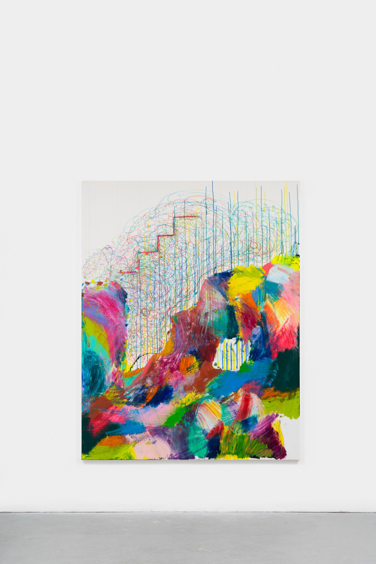 Joanne Greenbaum Untitled, 2012 Oil and Ink on canvas 90 x 70 in 228.6 x 177.8 cm (JGR21.014)