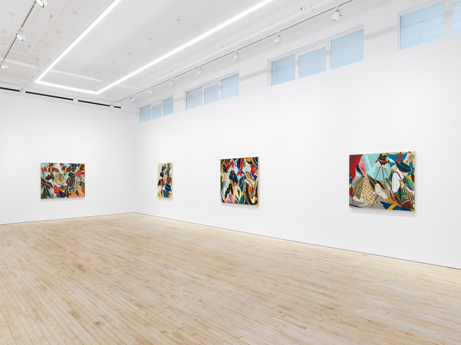 Installation view of Kenichi Hoshine, And There Came a Storm Beneath a Cutthroat Moon, Nino Mier Gallery, Tribeca, May 16 – June 14, 2025