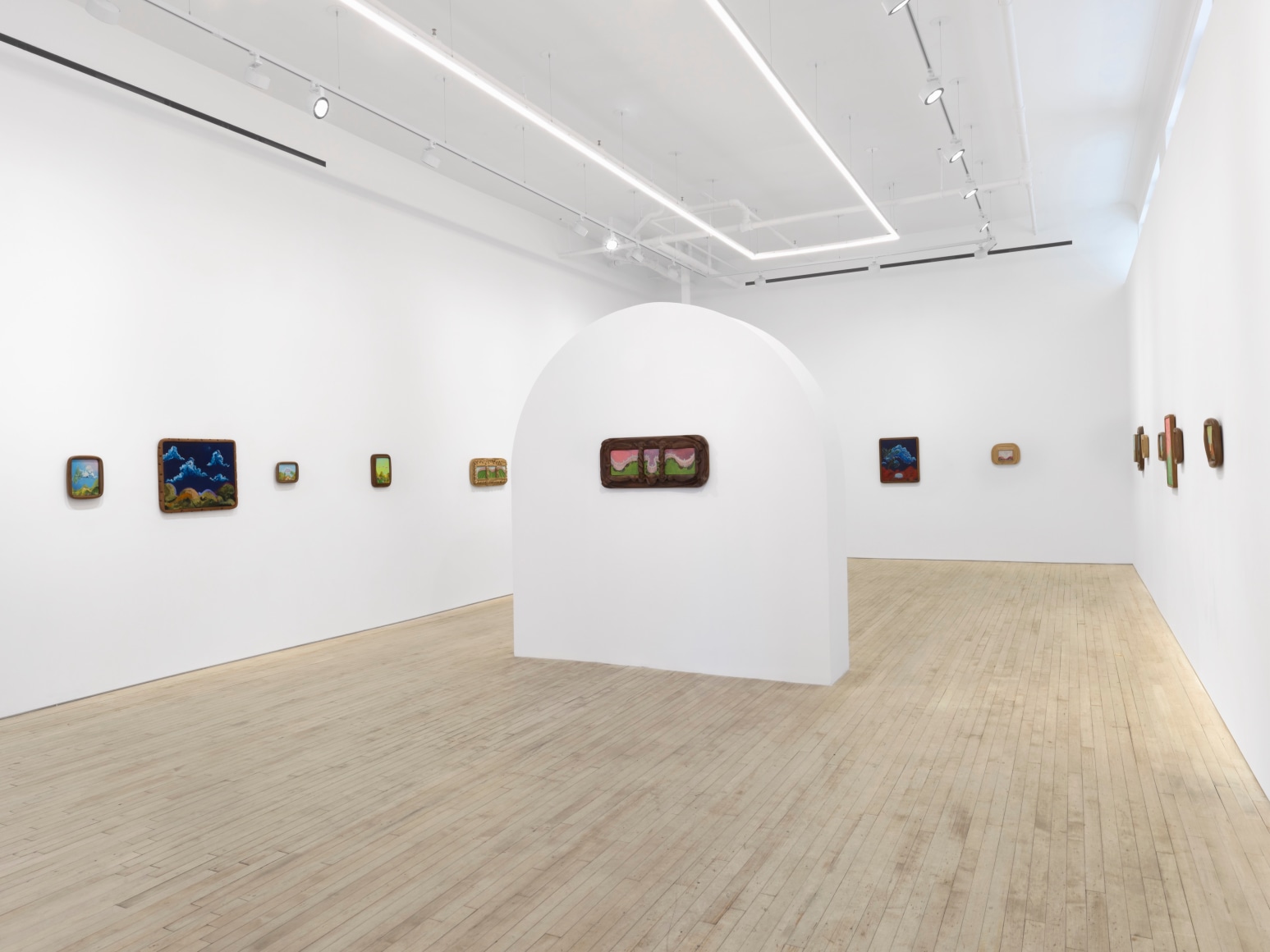 Installation view of Karel Dicker, tamed flowers, Nino Mier Gallery, Tribeca, June 27 – August 8, 2025