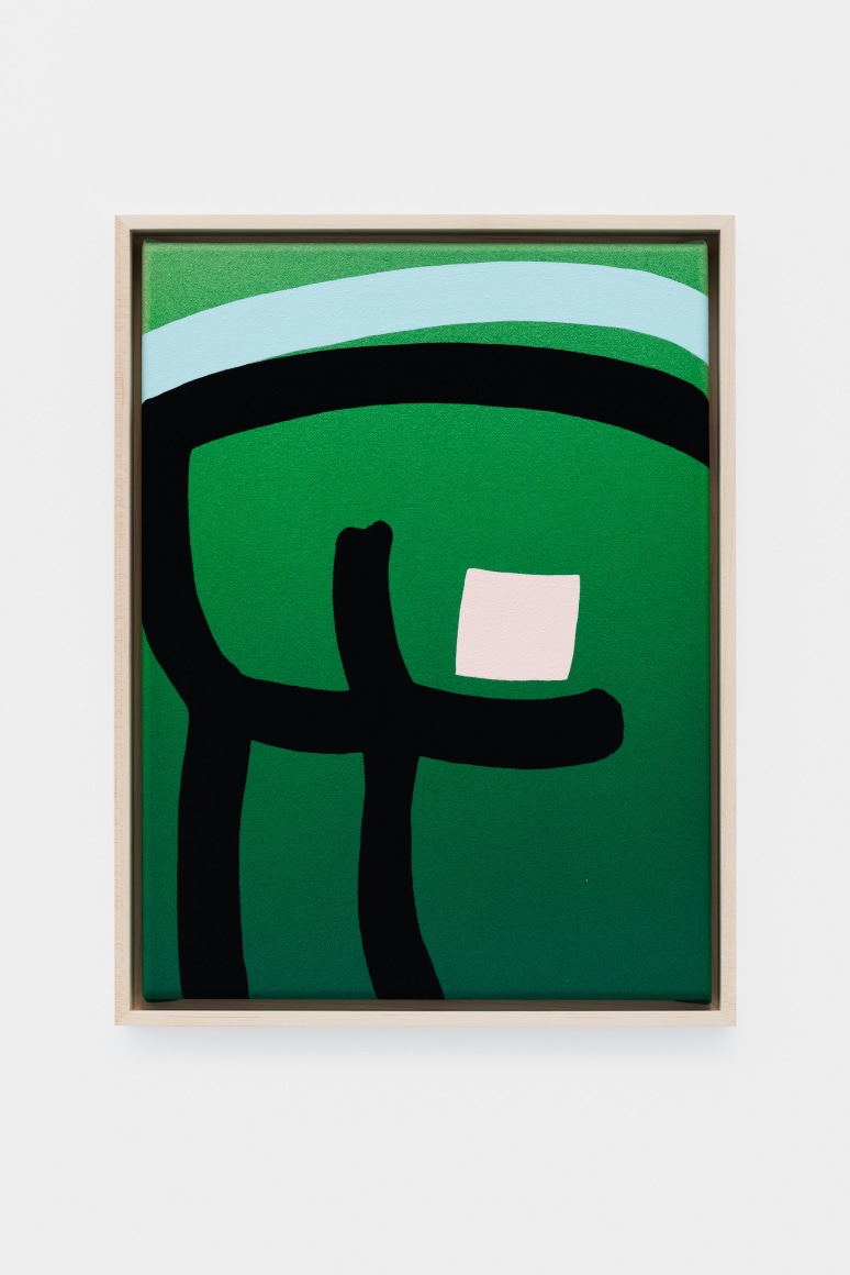 Cornelia Baltes Bom, 2022 Acrylic on canvas 17 x 13 x 1/2 in - framed 43.2 x 33 x 1.3 cm - framed (CBA22.014)