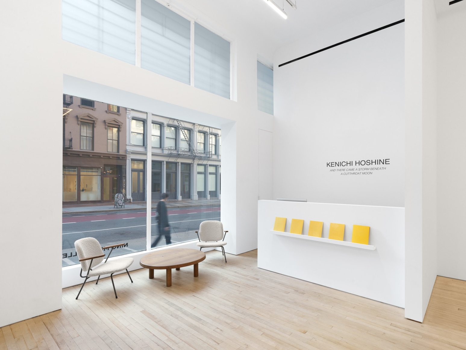 Installation view of Kenichi Hoshine, And There Came a Storm Beneath a Cutthroat Moon, Nino Mier Gallery, Tribeca, May 16 – June 14, 2025
