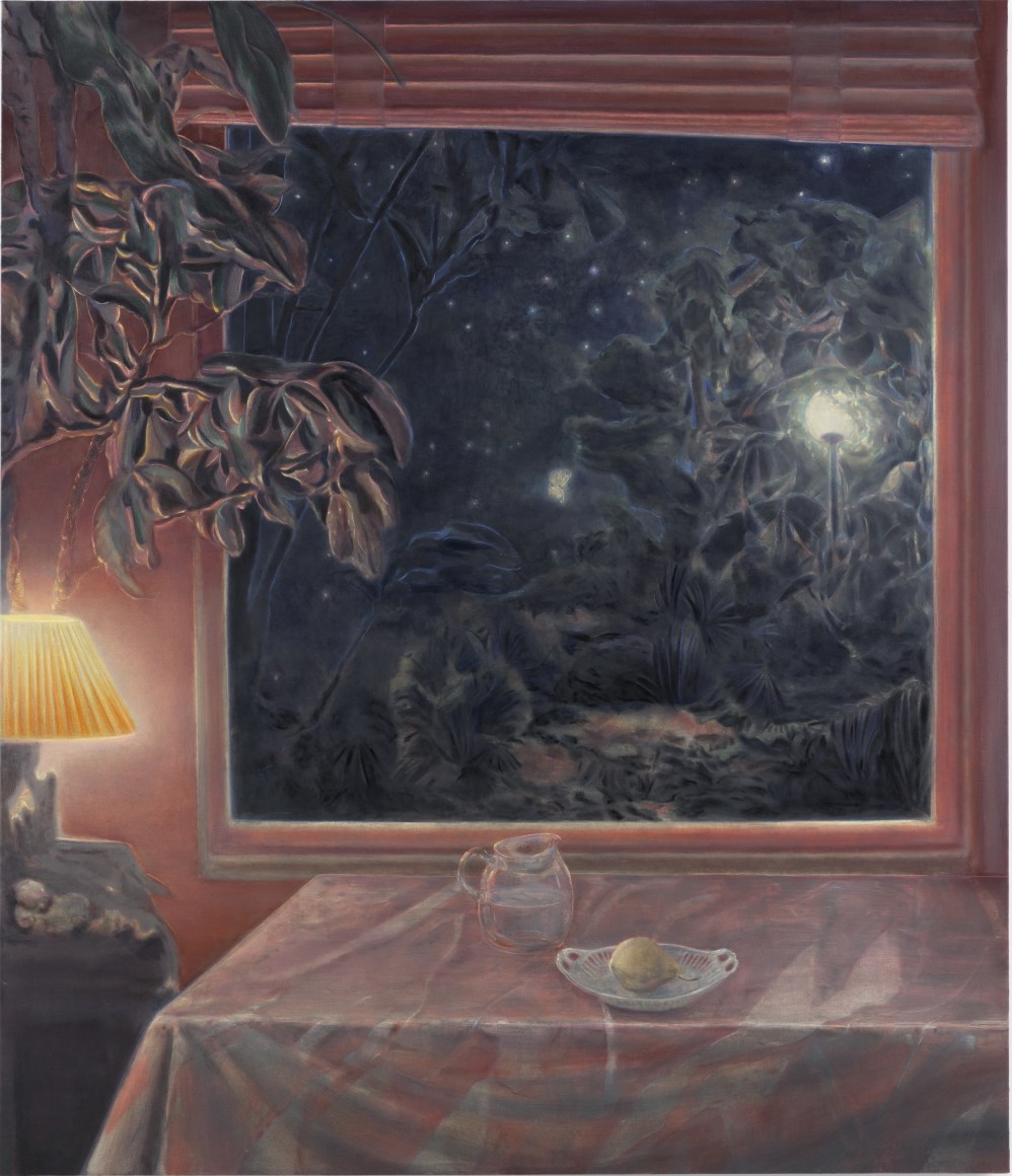 Marin Majić Safe from sorrow, 2023 Color pencil, marble dust and oil color on linen 82 5/8 x 70 3/4 in 209.8 x 179.8 cm (MMA23.015)