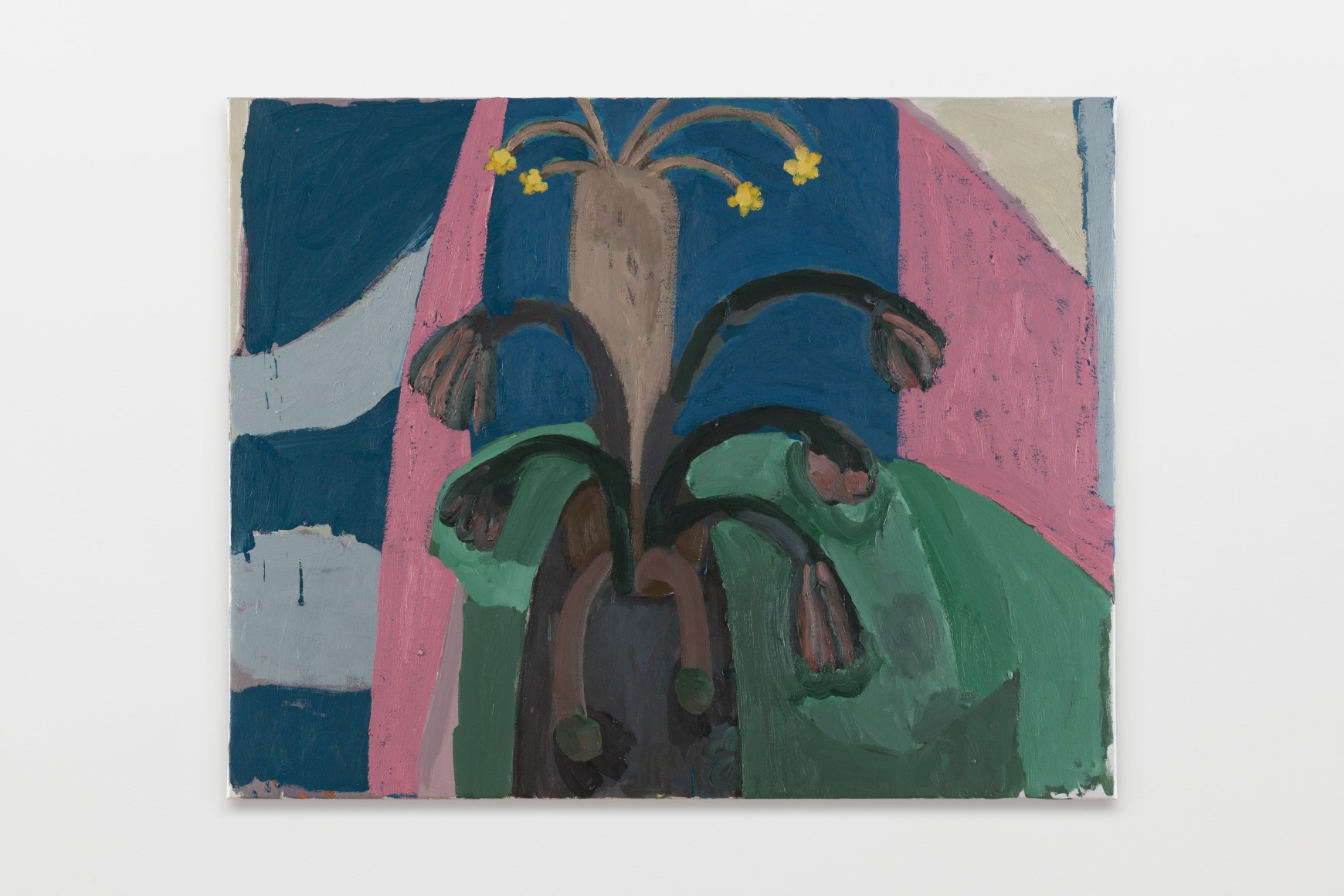 Mònica Subidé Flowered Pineapple, 2021 Oil on linen 31 7/8 x 39 3/8 x 3/4 in 81 x 100 x 2 cm (MSU21.002)