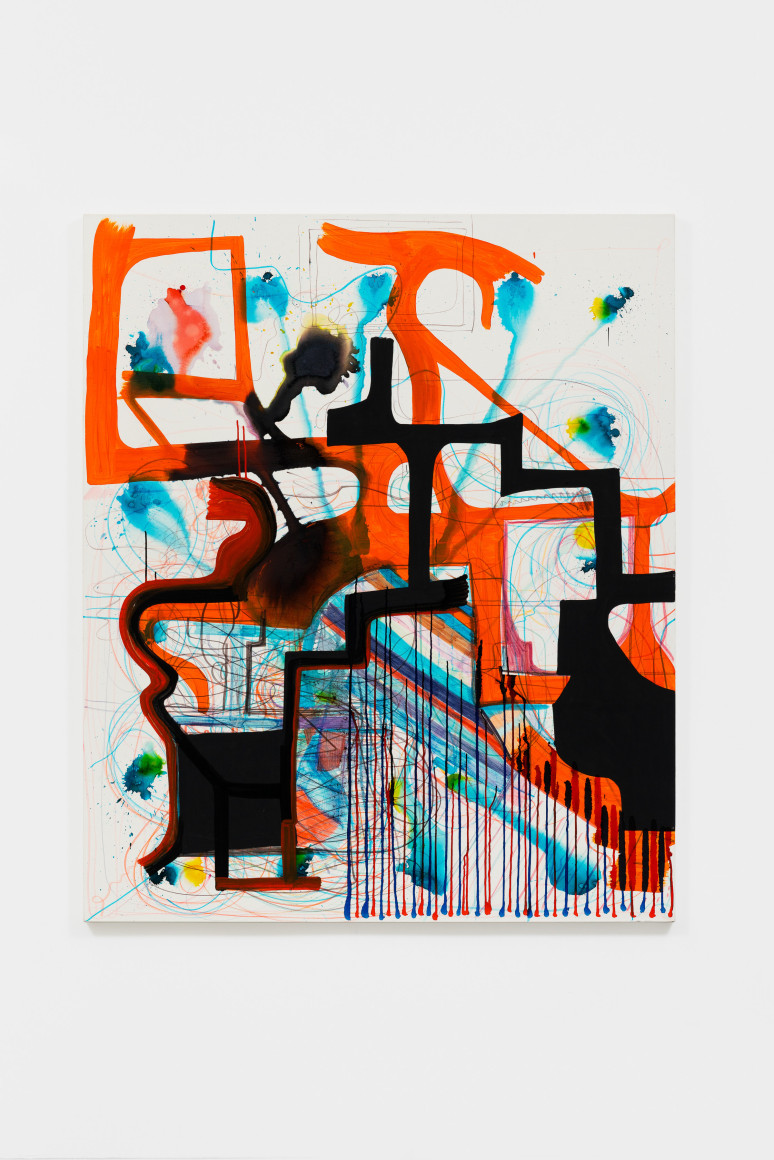 Joanne Greenbaum Untitled, 2015 Oil, ink and acrylic on canvas 60 x 50 in 152.4 x 127 cm (JGR21.016)