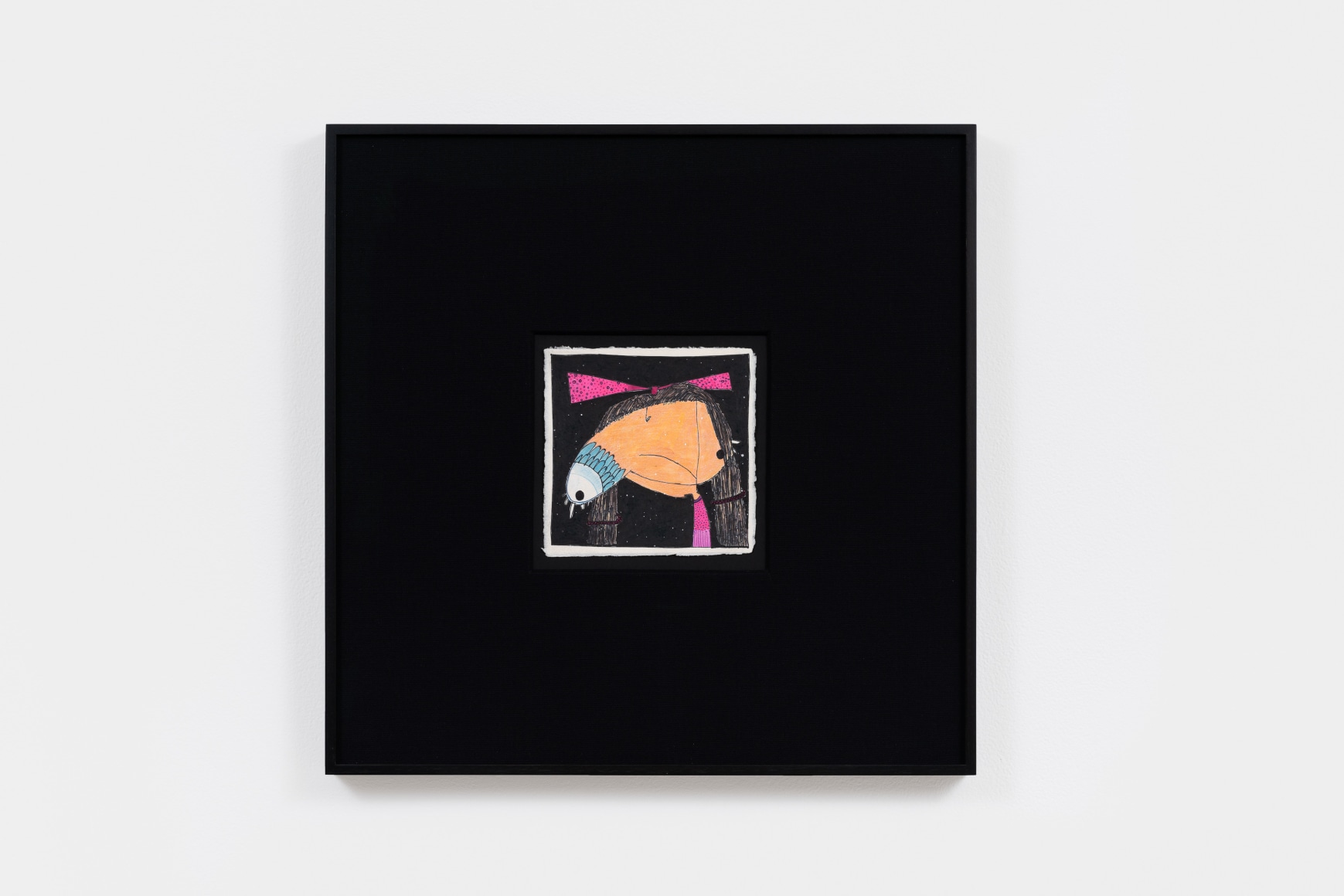 Rafa Macarrón Untitled (Niñas), 2021 Mixed media on paper 19 x 19 in (framed) 48.3 x 48.3 cm (framed) (RMA21.028)