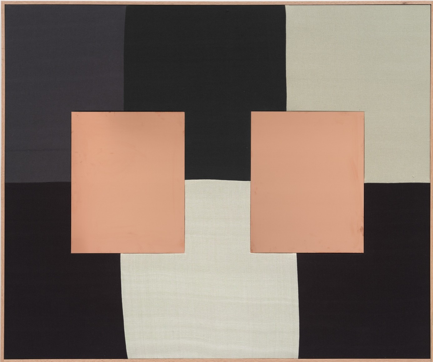 Ethan Cook Mirror in the Sky What is Love?, 2023 Hand woven cotton and copper 50 x 60 in 127 x 152.4 cm (ECO23.033)