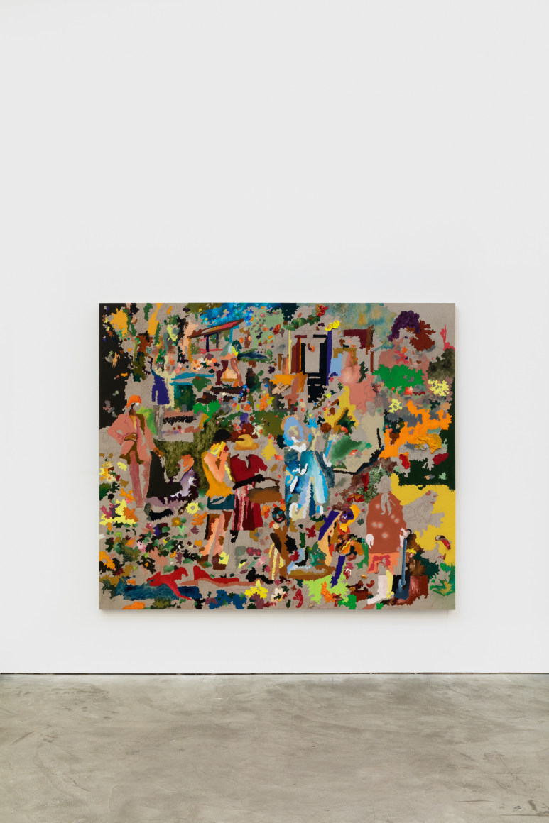 Cindy Phenix Engaging with Fascinations and with Fears, 2020 Oil and pastel on linen 72 x 84 in 182.9 x 213.4 cm (CP20.004)